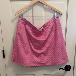 Lady Hagen Pink Geometric Golf Skirt